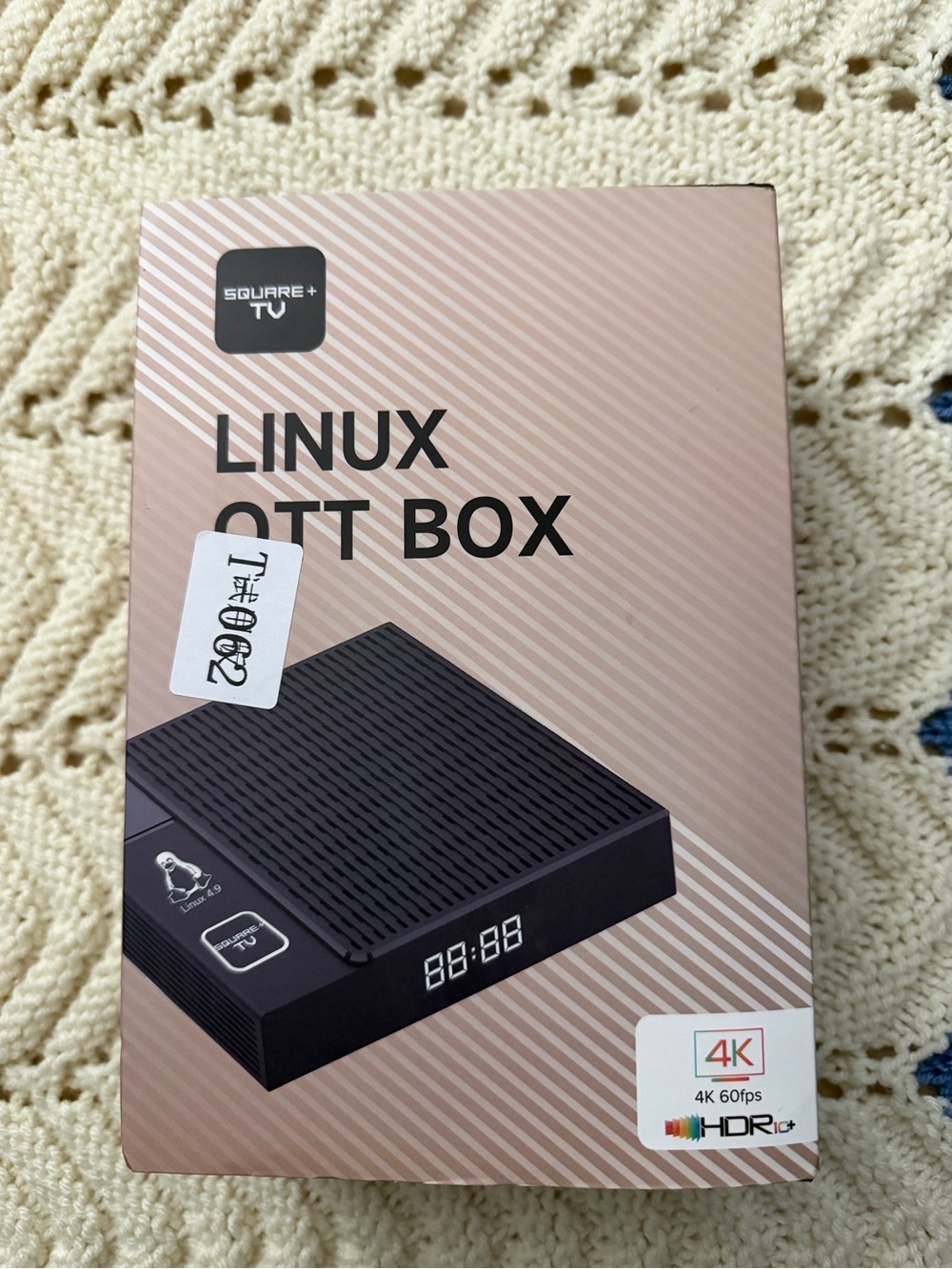 Square+ TV Linux OTT Box 4K HDR Streaming Media Player 1GB/8GB NWOT unopened